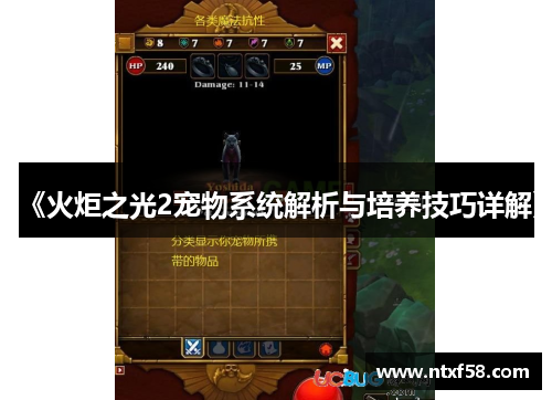 《火炬之光2宠物系统解析与培养技巧详解》